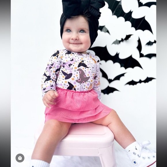 Dream big little co witch hat Halloween tutu tulle dress - Picture 3 of 10